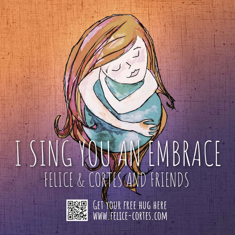 I sing you an embrace – sticker