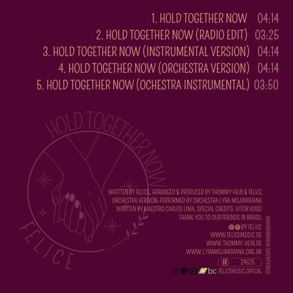 Felice - Hold Together Now - Cover Page 2